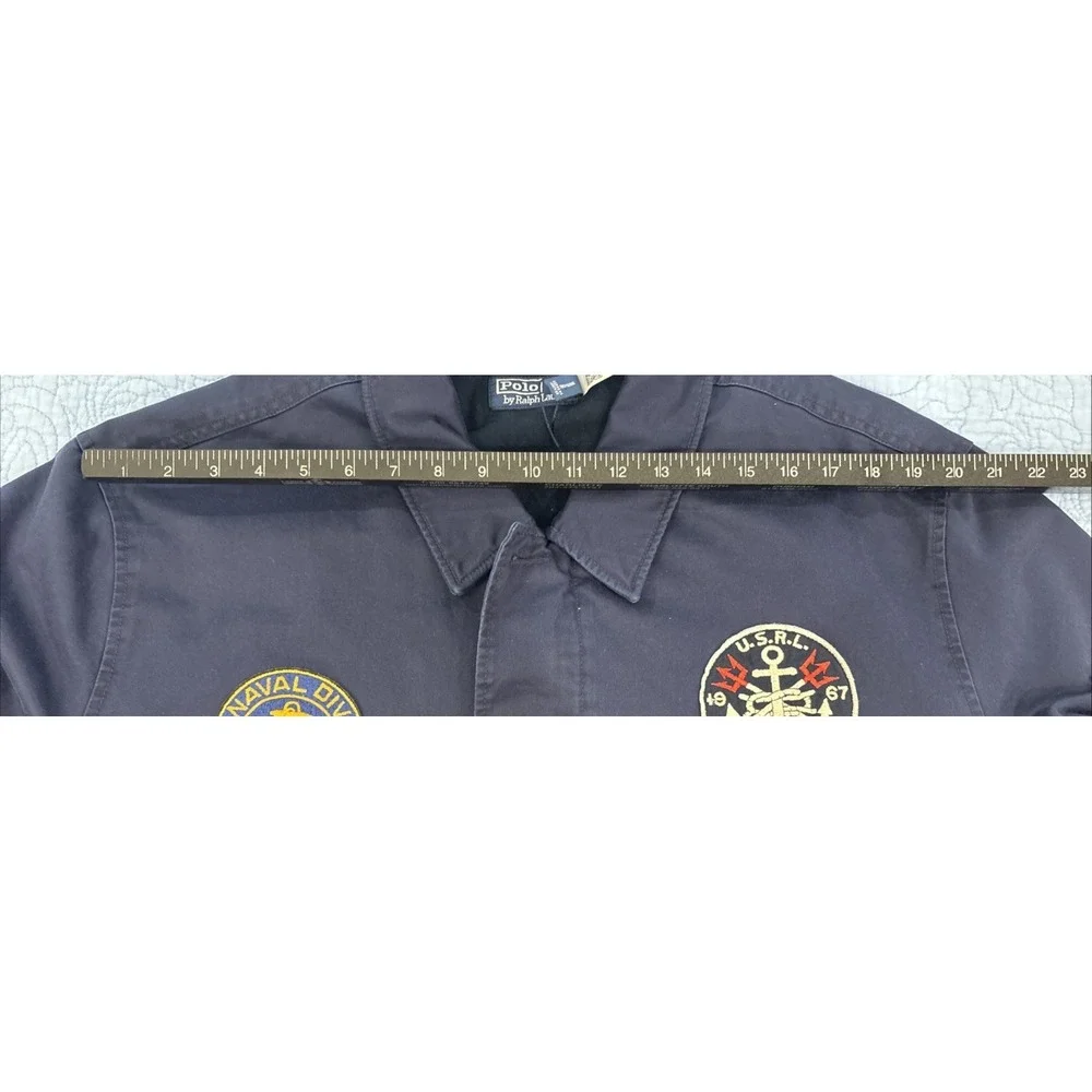 Polo Ralph Lauren NWT Men's XXL USRL 1967 Naval Division Full Zip Jacket Navy